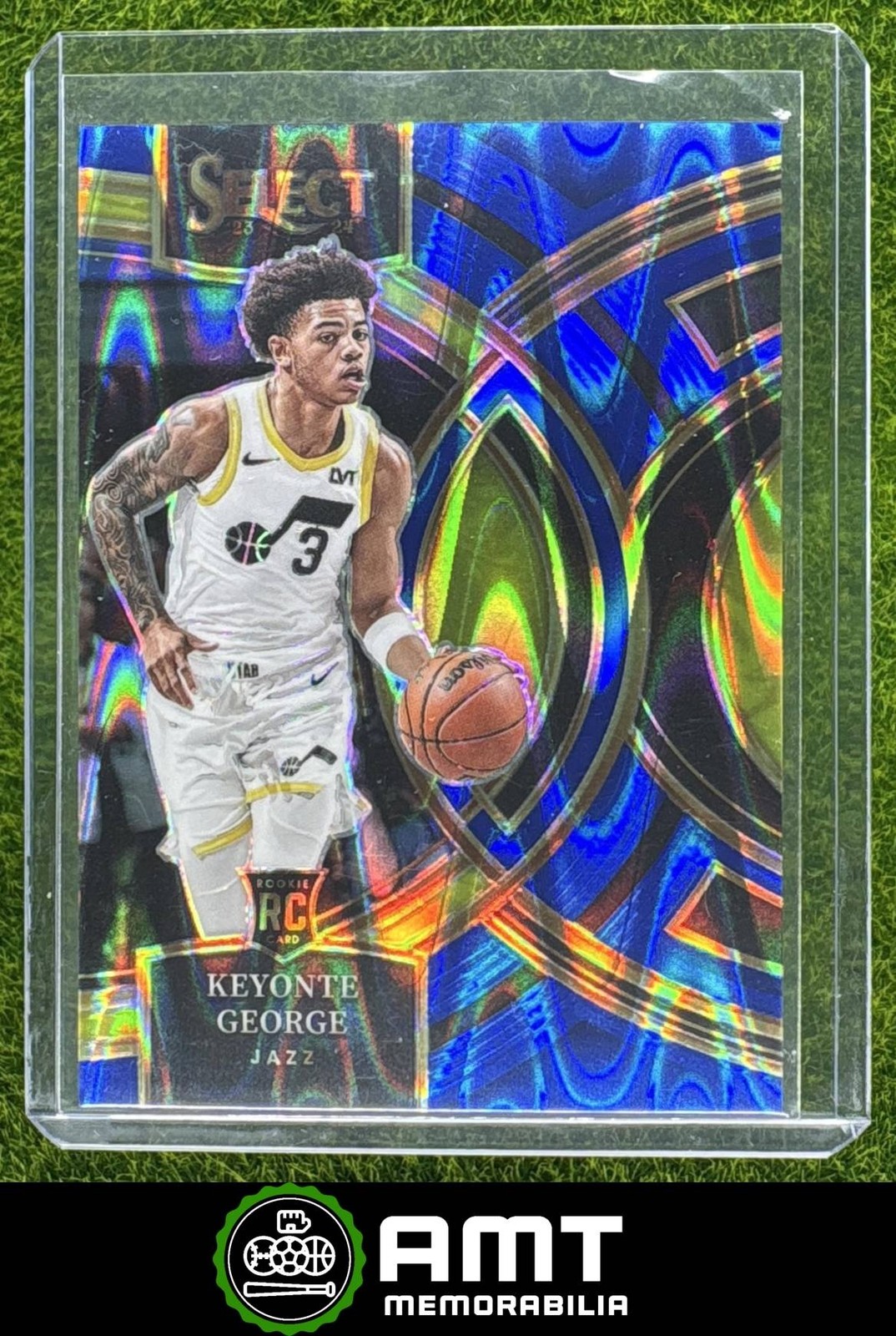 Keyonte George RC 2023-24 Panini Select Blue Tectonic Prizm 87/99 Utah Jazz #109