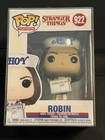 Stranger Things Funko Pop Robin #922 and Steve #803 BUNDLE