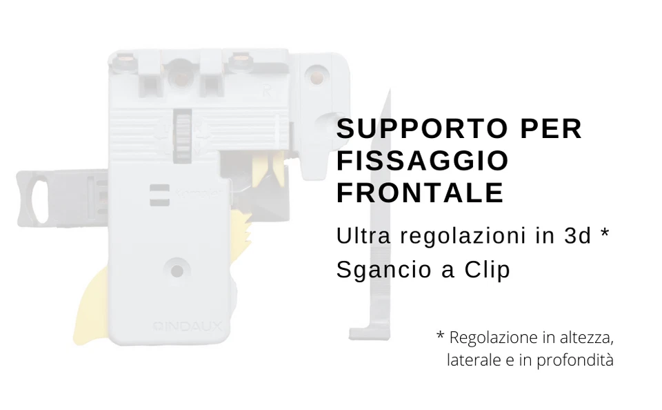 Guide Quadro Per Cassetto Estrazione Totale Clip 3D Portata 40Kg Komplet INDAUX - Immagine 4 di 4