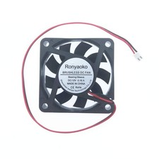 High Speed DC 12V Brushless Cooling Fan 60mm x 60mm x 15mm 6cm 0.16A 2 Wires ...