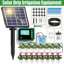 Drip Irrigation Kit Automatic Watering Solar System Potted Plant Garden Home New