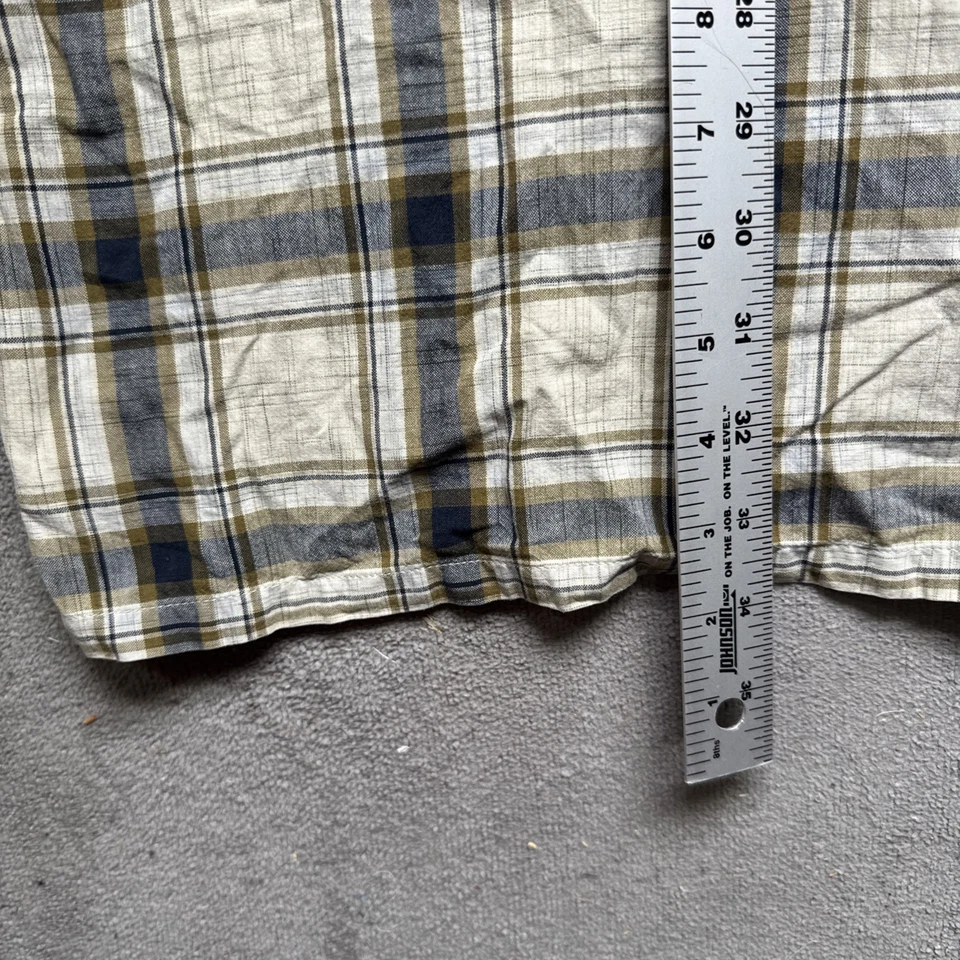 State Property Plaid Shirt Men’s L Short Sleeve Button Up Streetwear Y2K Retro - Image 4 of 4