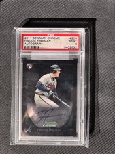 2011 FREDDIE FREEMAN Bowman Chrome RC Autograph #205 AUTO PSA 9 Braves Dodgers🔥
