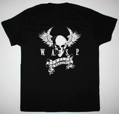 WASP Skull Babylon's Burning Men T-shirt Black Unisex All Sizes S to 4Xl