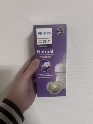 Philips Avent Natural Response Baby Geschenkset ab Geburt Schnuller Babyflasche