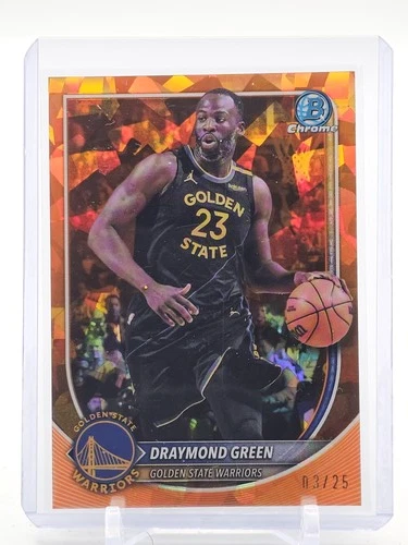 DRAYMOND GREEN 2025-26 BOWMAN CHROME SAPPHIRE ORANGE REFRACTOR /25 Q4715