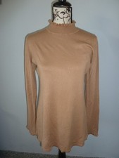 Ashley Brooke Pullover mit Stehkragen, weich, braun, Gr. 38, Neu