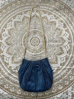 Vintage Judith Leiber Blue Lizard Clutch - Image 1 of 4