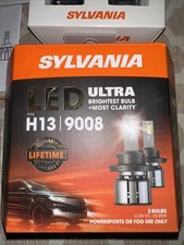 Sylvania Led H13 9008 Ultra Brightest Bulb Most Clarity H13ledhp.bx2 6000k