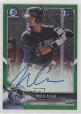 2018 Bowman Chrome Prospect Green Refractor /99 Willie Abreu #CPA-WA Auto 7i2