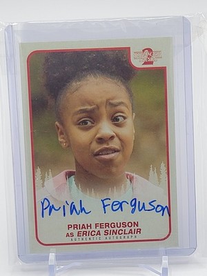 Signed On Card 2019 Topps Stranger Things Season 2 Priah Ferguson Erica Sinclair