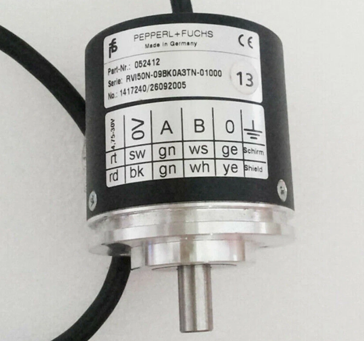 Encoder Pepperl+Fuchs RVI58N-YY2YR16N-02500 / 193415, Mai Usato, Garanzia 3 Mesi