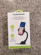 PUREGEAR CRADLE SUCTION CUP CAR MOUNT - BLACK up to 3.75 wide phones