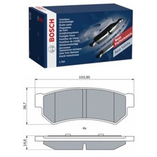 BOSCH Bremsbeläge Hinten für CHEVROLET LACETTI NUBIRA 
