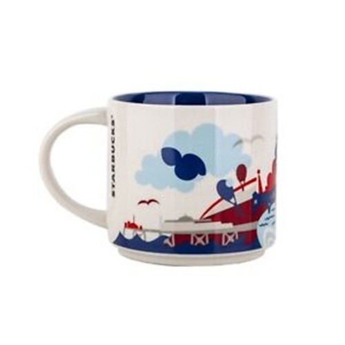 Neu Starbucks England Citiies Becher ""You Are Here"" Kollektion 414ml Kaffeetasse YAH - Bild 3 von 3