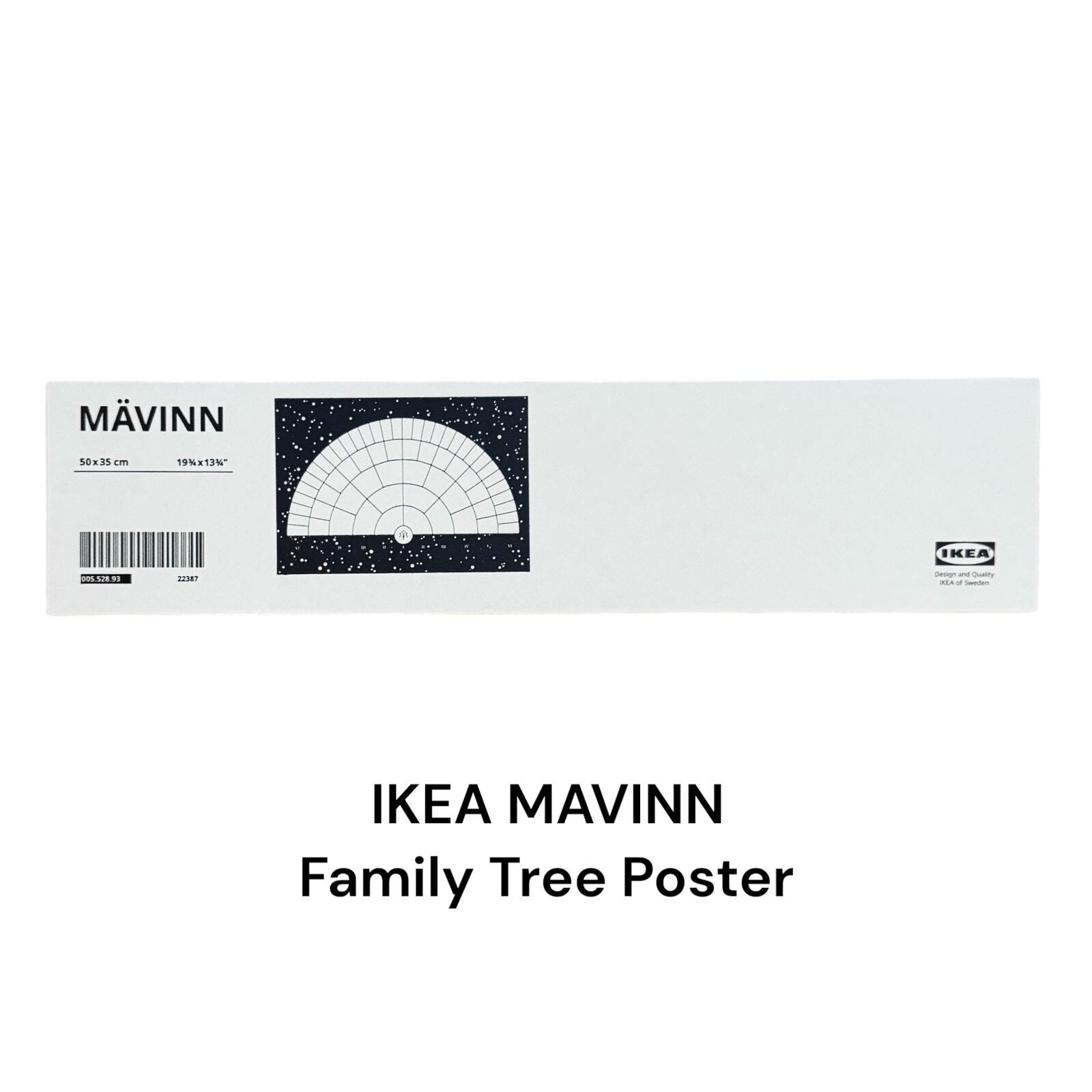 Плакат с генеалогическим древом IKEA MAVINN 19 3/4 x 13 3/4