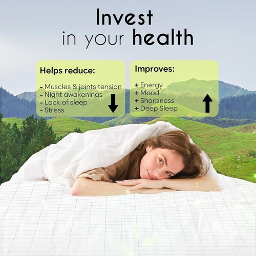 Grounding Fitted Sheet Queen Size, Earthing Sheets - Pure Silver Fiber & Organic - Picture 3 of 7