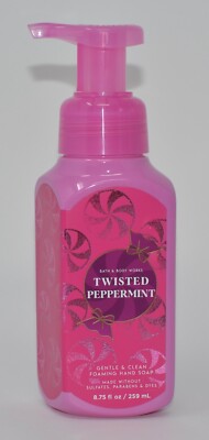 BATH BODY WORKS TWISTED PEPPERMINT GENTLE CLEAN FOAMING HAND SOAP WASH  PUMP