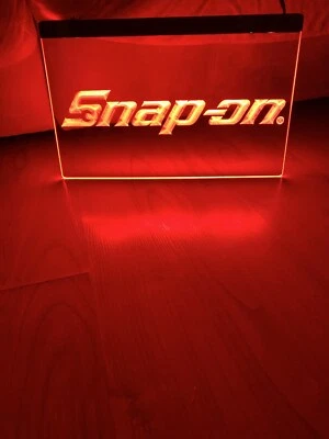 SNAP ON LED NEON RED LIGHT SIGN 8x12