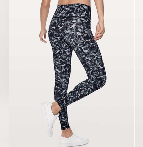 Lululemon Wunder Under High Rise 28” Tight In Embellished Multi SZ 8 VGUC