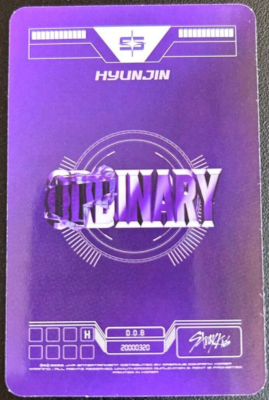 Stray kids Hyunjin ODDINARY jewel case ver Official photocard PC