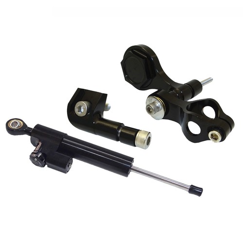Adjustable Steering Damper Stabilizer Holder Black For YAMAHA R1 06-14 R6 06-16 - Picture 2 of 6