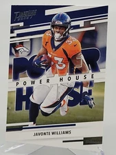 2022 PANINI PRESTIGE JAVONTE WILLIAMS POWER HOUSE INSERT CARD BRONCOS PH-14