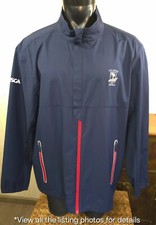 Polo Golf Ralph Lauren Full Zip Windbreaker Jacket Men 2XL Blue *US OPEN Pebble