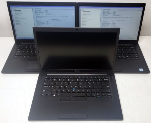 Lot of 3 Dell Latitude 7490 Core i5-8350U 1.70GHz 8GB 14" FHD Laptops NO HDD's - Picture 1 of 13