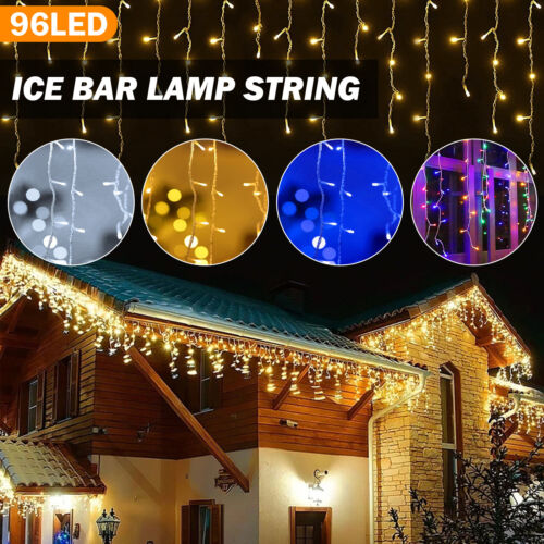 480/960 Led Curtain Fairy Lights Wedding Indoor Outdoor Christmas Garden Party