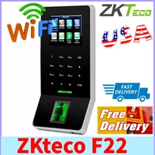 ZKTeco F22 TCP/IP Biometric Fingerprint Access Touch Screen Time Attendance ID