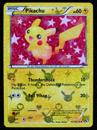 Radiant Holo Pikachu Pokemon Bw Legendary Treasures Collection Rc7 Rc25 Foil Lp Ebay