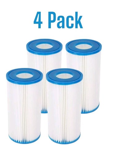 4 Pack Pool Filters Type A or C, Summer Pool Waves Type A Pool Filter Cartridge