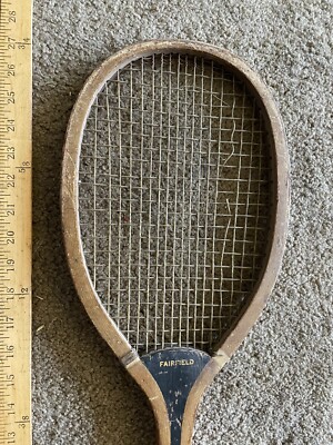 Ancienne Raquette De Tennis Albion - Rare - 1900-1920 - Cordage Cassé