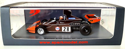 FORMEL 1  SPARK 1:43  J. WATSON  BRABHAM BT44  ITALIAN GP. 1974  '' JOHN GOLDIE ''