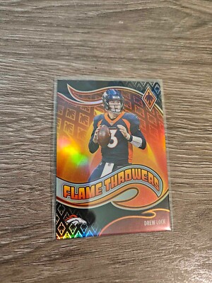 2021 Panini Phoenix #FT-10 Drew Lock Flame Throwers Black /10