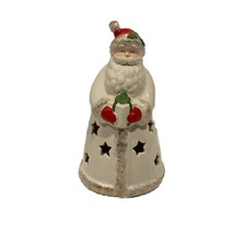 Lenox Seasons Sparkle Santa Multi Color Light Up Figurine Battery Powered