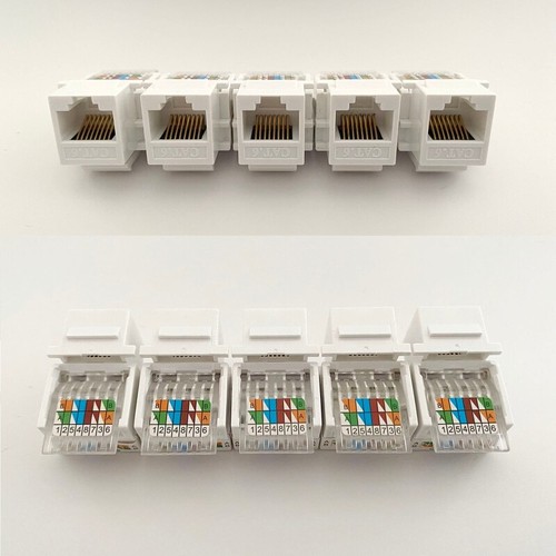 CAT6 RJ45 Keystone Female Coupler Insert Connector Socket Adapter - Picture 7 of 8