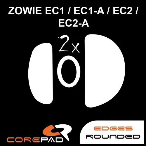 Corepad Skatez Zowie EC1 EC2 EC3 A B C  Souris Pieds Patins Téflon Hyperglides