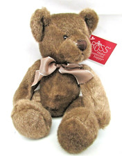 Russ Berrie Dellington 10" Medium Brown Plush Stuffed Animal Teddy Bear 39633