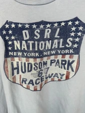 Denim & Supply Ralph Lauren D.S.R.L. Nationals Raceway T-Shirt Gray Large