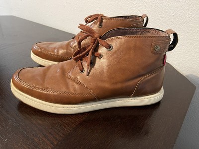 Levis Atwater Leather Mens Brown Chukka 
