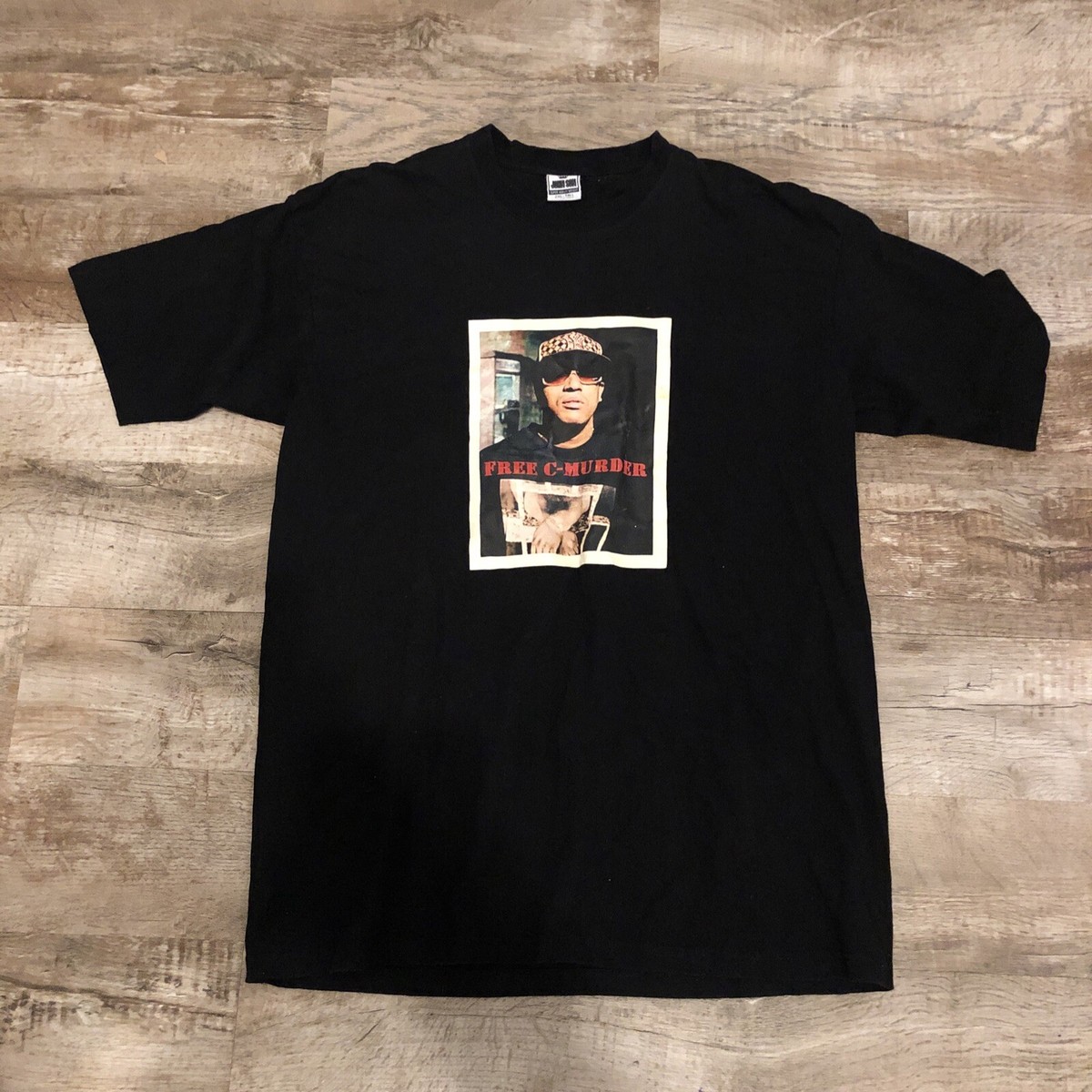 FREE C-MURDER 2XL Graphic John Son Shirt Heavy Crew Neck Tee Y2K