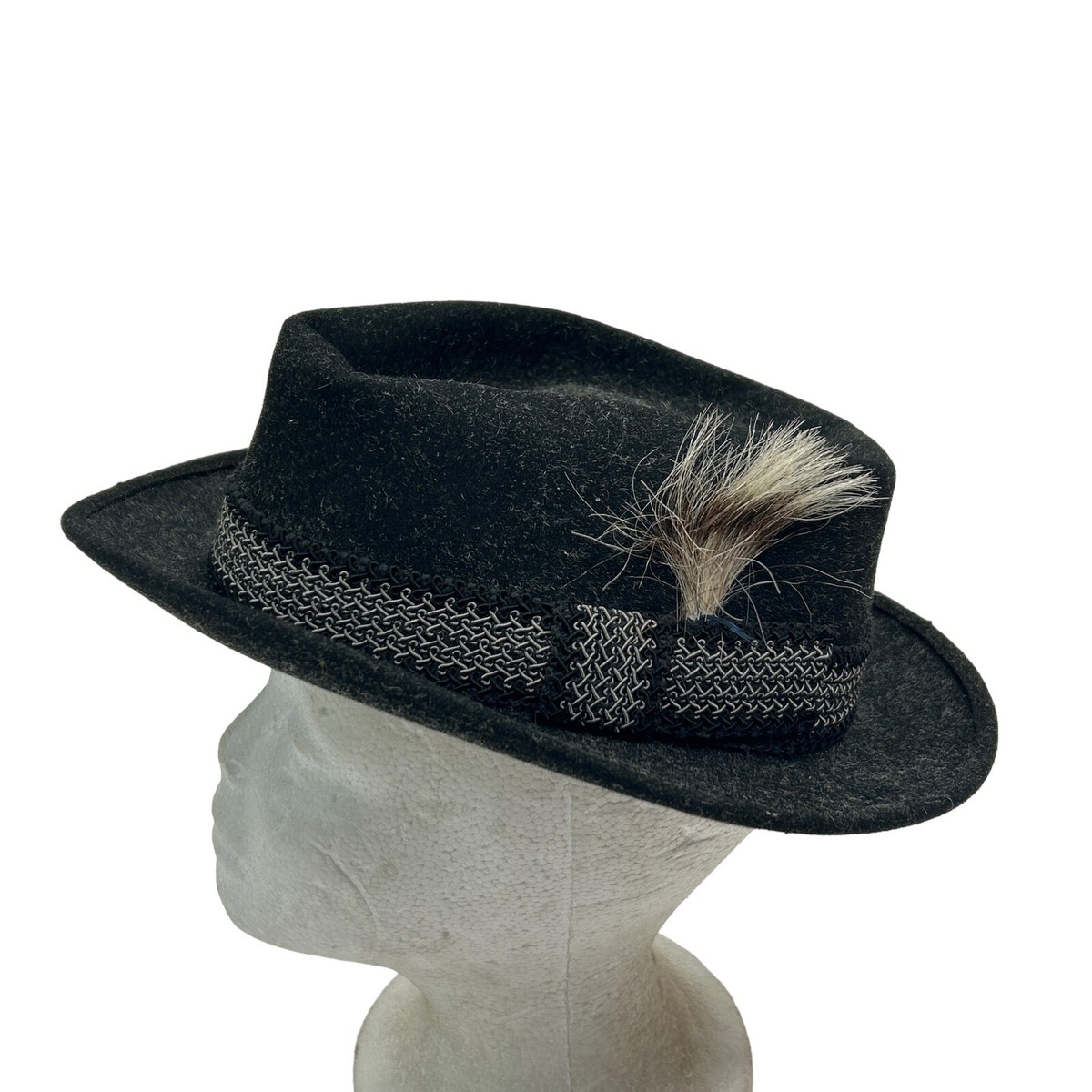 VTG 50s Portis Fedora Hat 6 7/8 BEAVER USA MADE | eBay