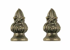 Ciata Lighting 1-1/4-Inch Tiffany Antique Brass Victorian Lamp Finial (2 Pack)