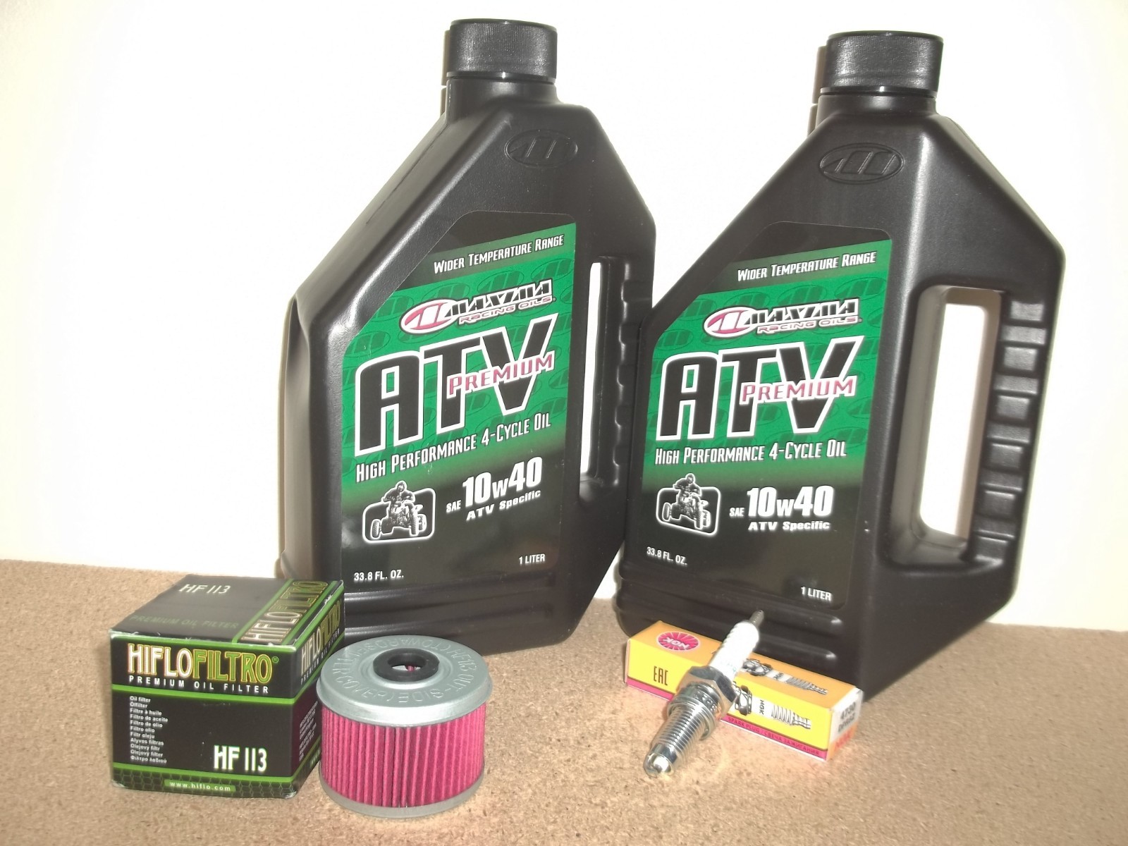 Honda TRX400EX Tune Up Kit Engine Oil Change NGK Spark Plug Oil Filter