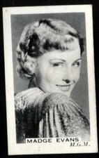 Tobacco Card, Premier, STAGE & SCREEN PERSONALITIES, 1936, Madge Evans, #85