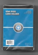 SEMI-RIGID CARD HOLDERS 1. 5. 10, 50. 100. 200, STANDARD CRYSTAL CLEAR FREE SHIP