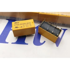 2Pcs HTV HTD2-DC24V-SHG 24VDC Power Relay 8Pins 1A 125VAC