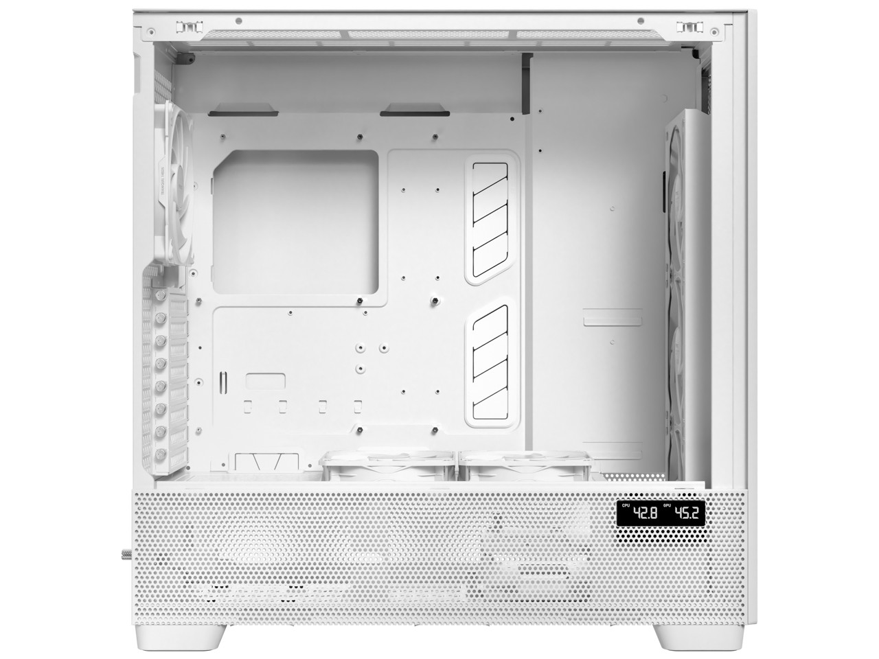 Antec Flux Pro White в комплекте 6 ШИМ-вентиляторов передняя панель с высоким потоком воздуха из березы